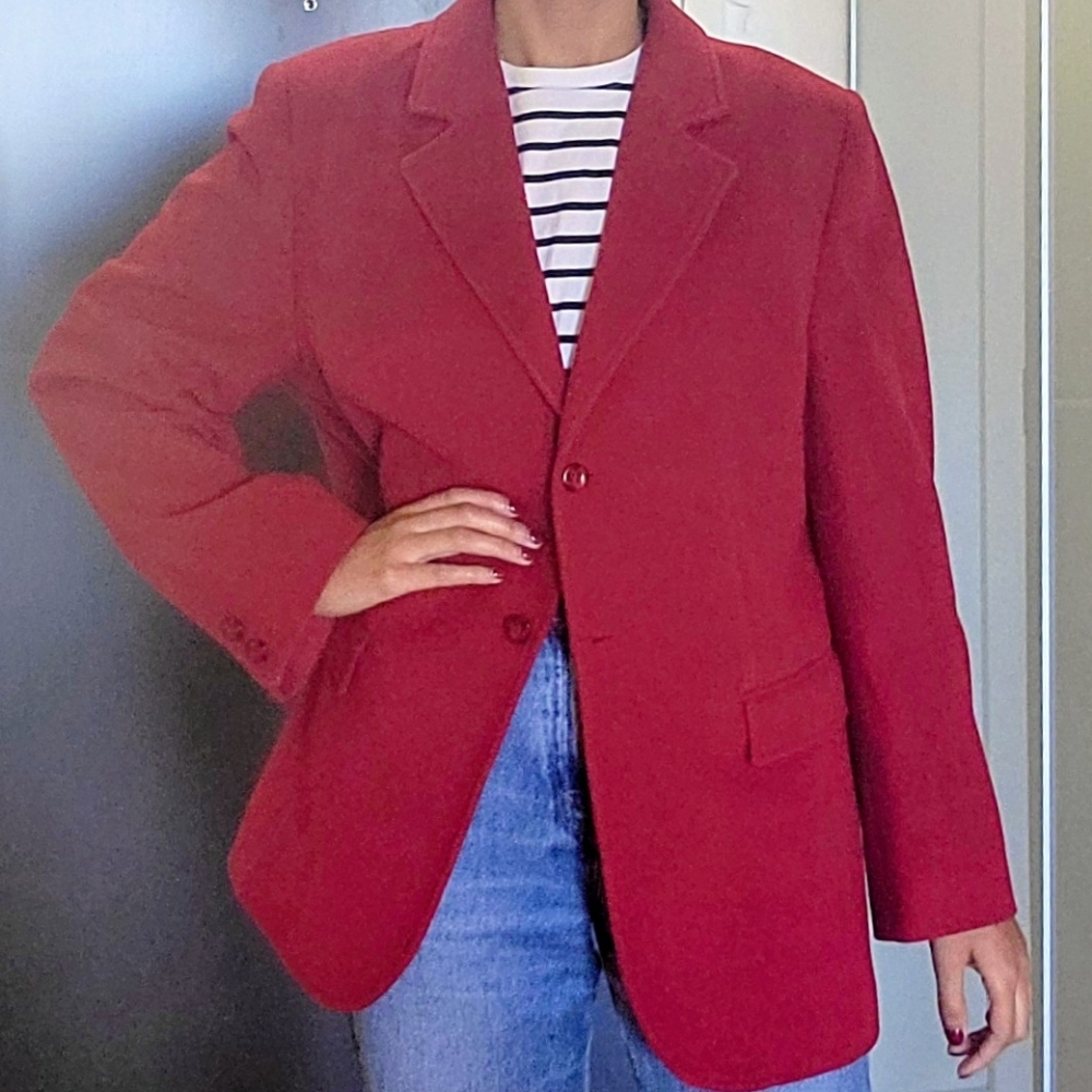 Jessica Red Blazer Coat
